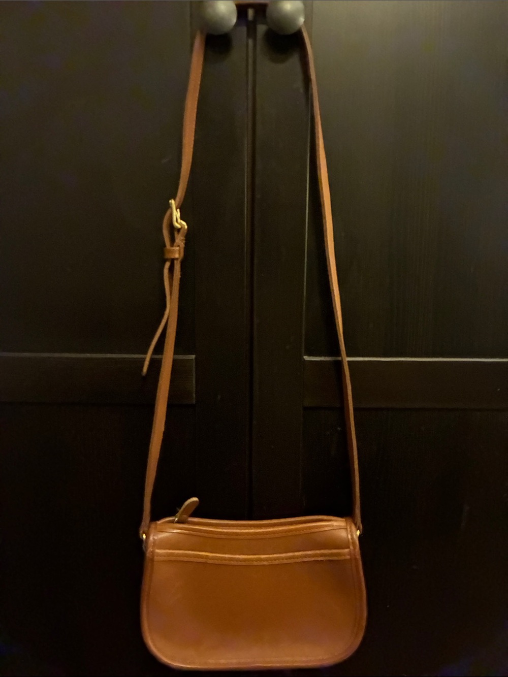 Coach Brown Leather Wendie Vintage Bag, Camel Brown Leather